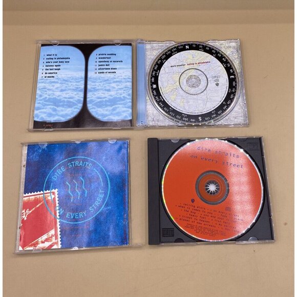 CD Lot 2 Mark Knopfler Sailing to Philadelphia Dire Straits on Every Street READ - Picture 6 of 7